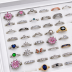 100 Rings Box – Premium Zircon & Stone Rings Collection 💍✨