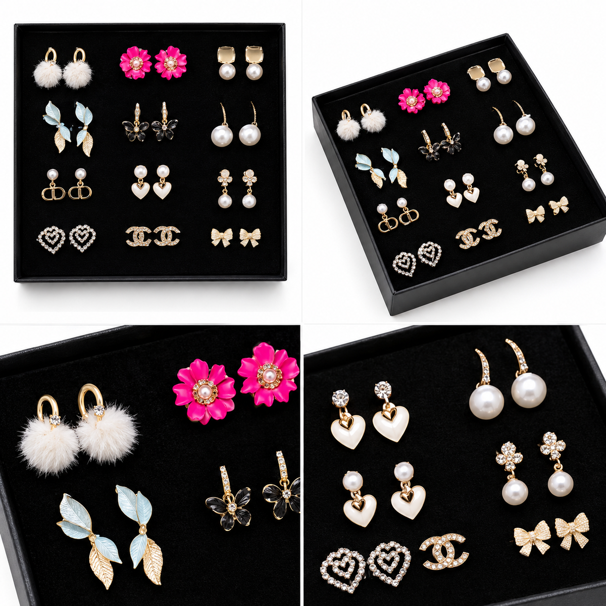 Wholesale Deal Box
12 Pairs Mixed Random Imported Earrings
