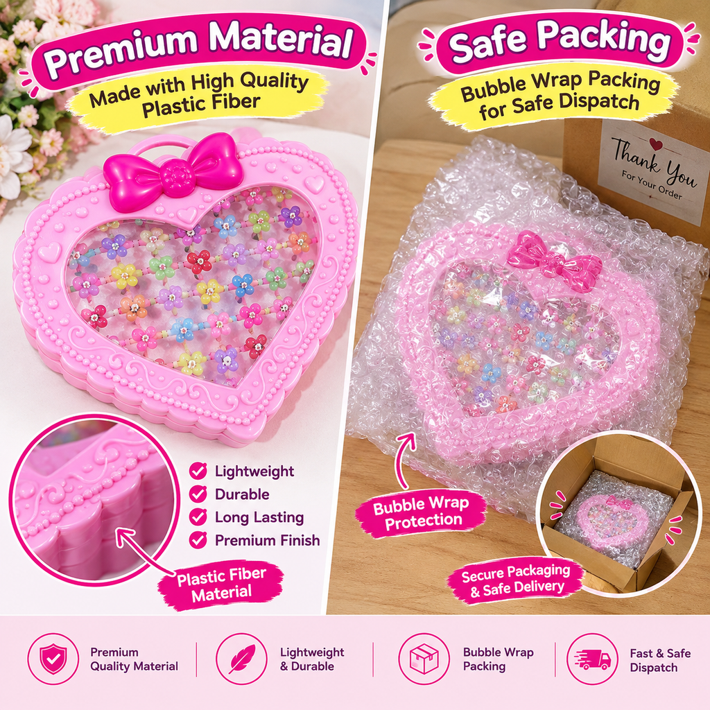 Baby Girls’ Rings Box – 36 Rings Included