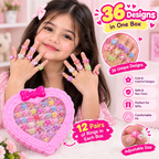 Baby Girls’ Rings Box – 36 Rings Included