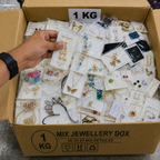 1 KG Mix Jewellery Box. 60–65 random China imported  jewellery articles.